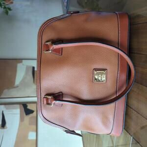 Vintage Dooney & Bourke Leather Top Handle Handbag